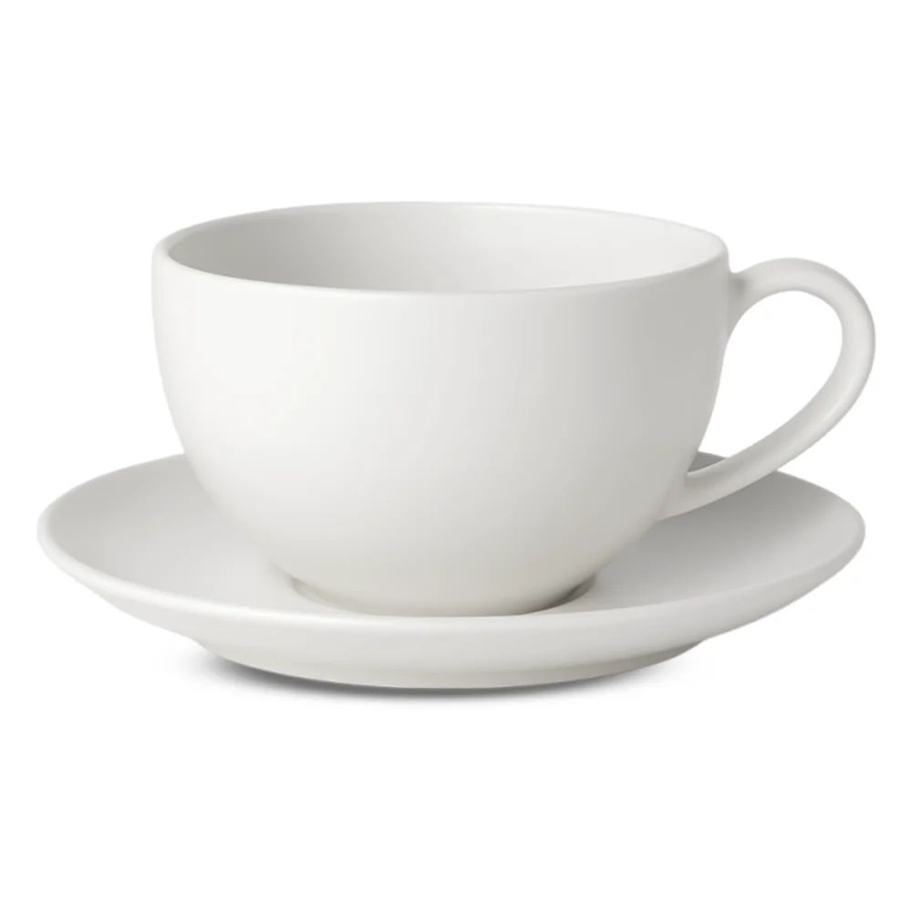 Furtino England 9.5 oz Finesse Round Cappuccino Cup, Chinaware, White
