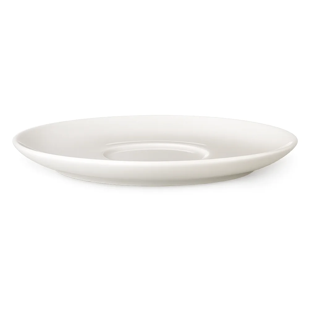 Furtino England 6" Finesse Saucer for Cappuccino Cup, Chinaware, White