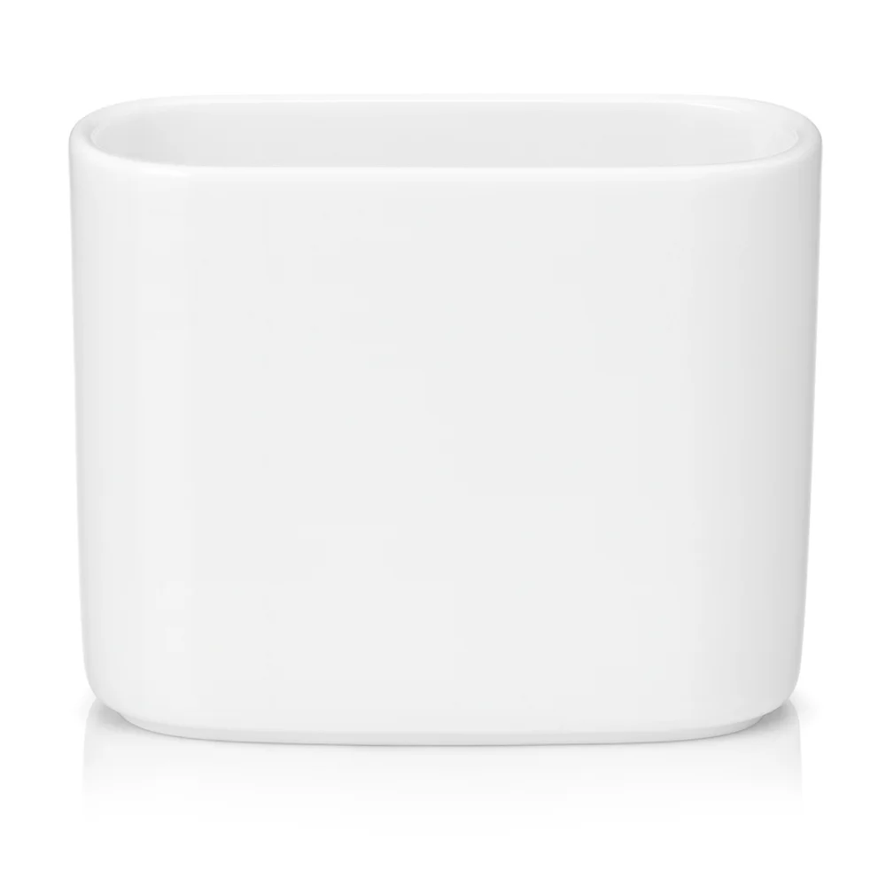 Furtino England Finesse Rectangular Sugar Holder, 1.2" x 3.5",  Chinaware, White