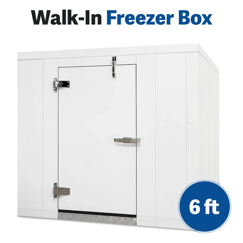 PolarBox Series 6' x 6' Quick Ship Walk-In Freezer Box Only With Floor