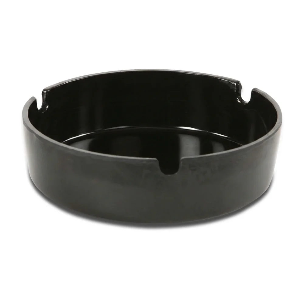 ChefCraft Series 4" Melamine Ashtray, Black