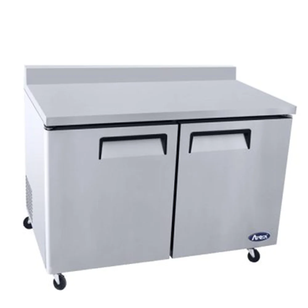 Atosa MGF8409GR 48.3" Worktop Refrigerator with Backsplash 13.4 Cu.Ft