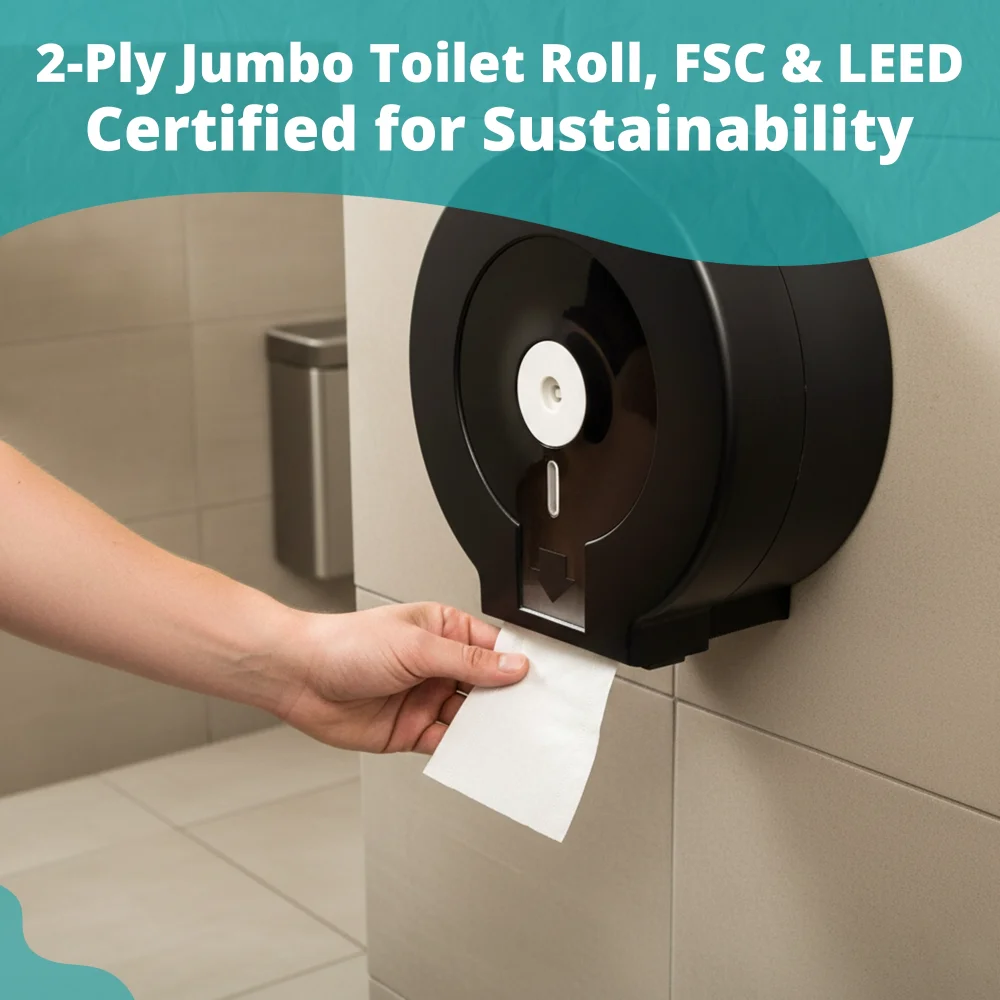 SoftTouch Series Ultrasoft 9" Jumbo Bath Tissue Roll, 3.3" x 575 ft, 2-Ply, 12/Case