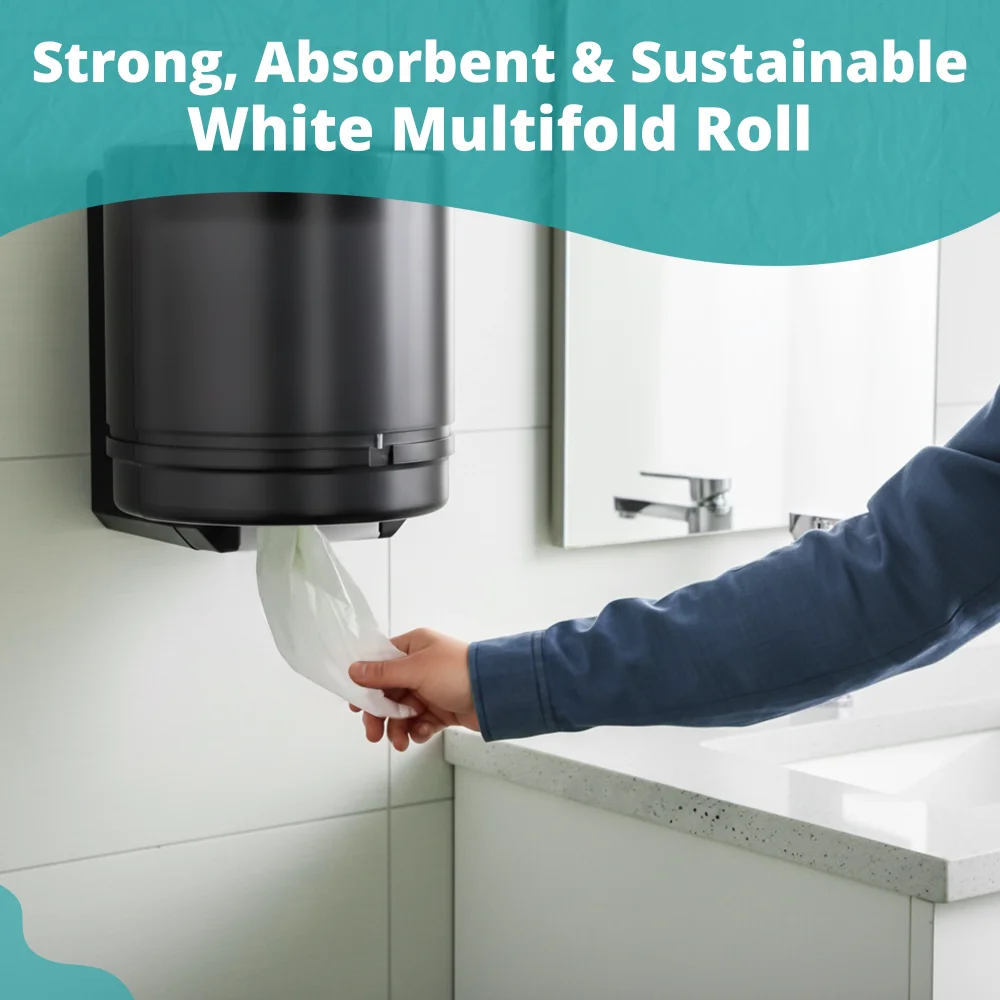 SoftTouch Series Multifold Paper Towel, 9.12 x 9.45 in, White, 4000 Sheets/Case