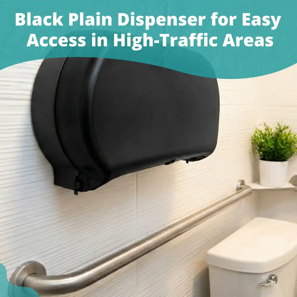 SoftTouch Series Dispenser for 9" Jumbo Tissue Twin Black