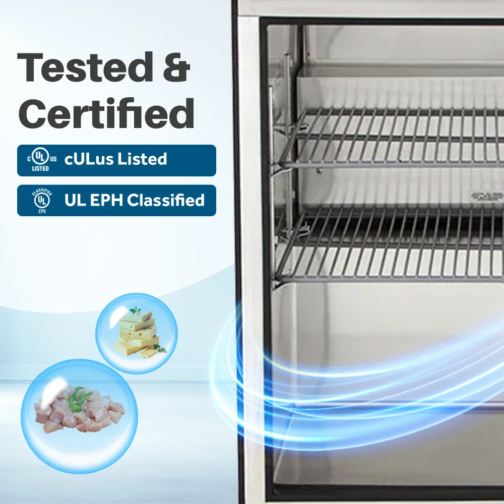 True TFP-72-30M 72" Mega Top Sandwich/Salad Prep Table, Holds 30 Pans, 7 Year Warranty