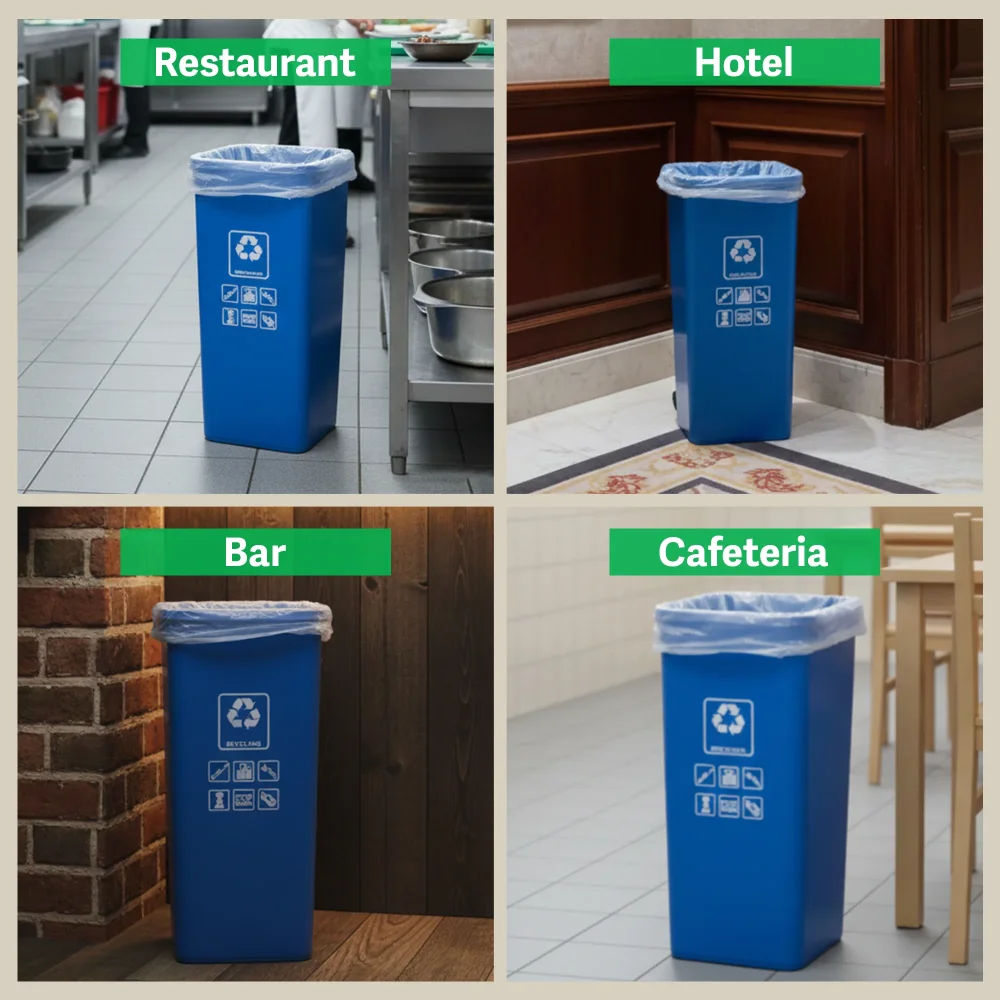 TrashGuard Series 60 Gallon 0.55 MIL 38" x 58" High-Density Clear Trash Bag / Can Liner, 200 Bags/Case