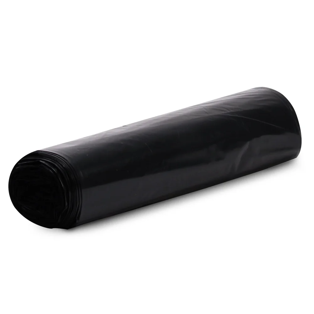 TrashGuard Series 55 Gallon 2.7 MIL 38" x 63" Low-Density Black Trash Bag / Can Liner, 50 Bags/Case