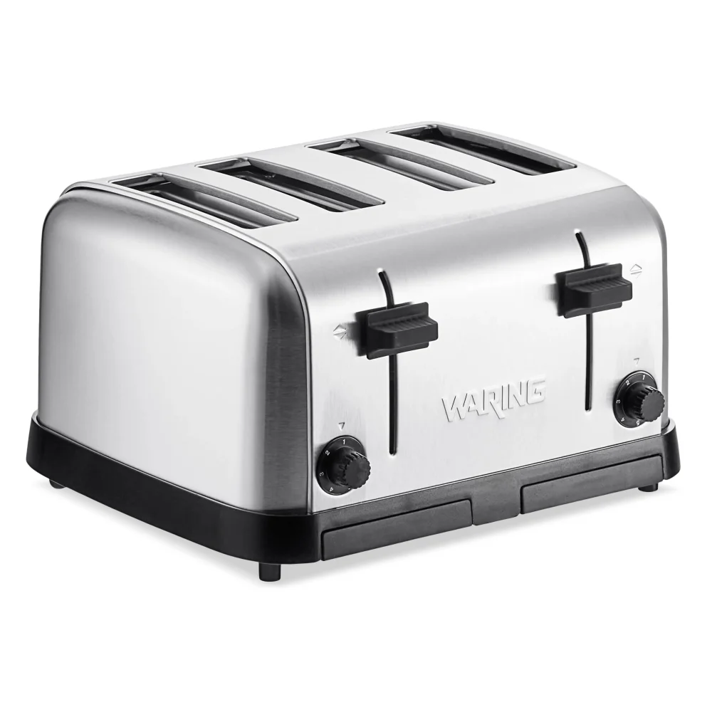 Waring WCT708 Medium-Duty 4-Slot Toaster, 1800 Watts