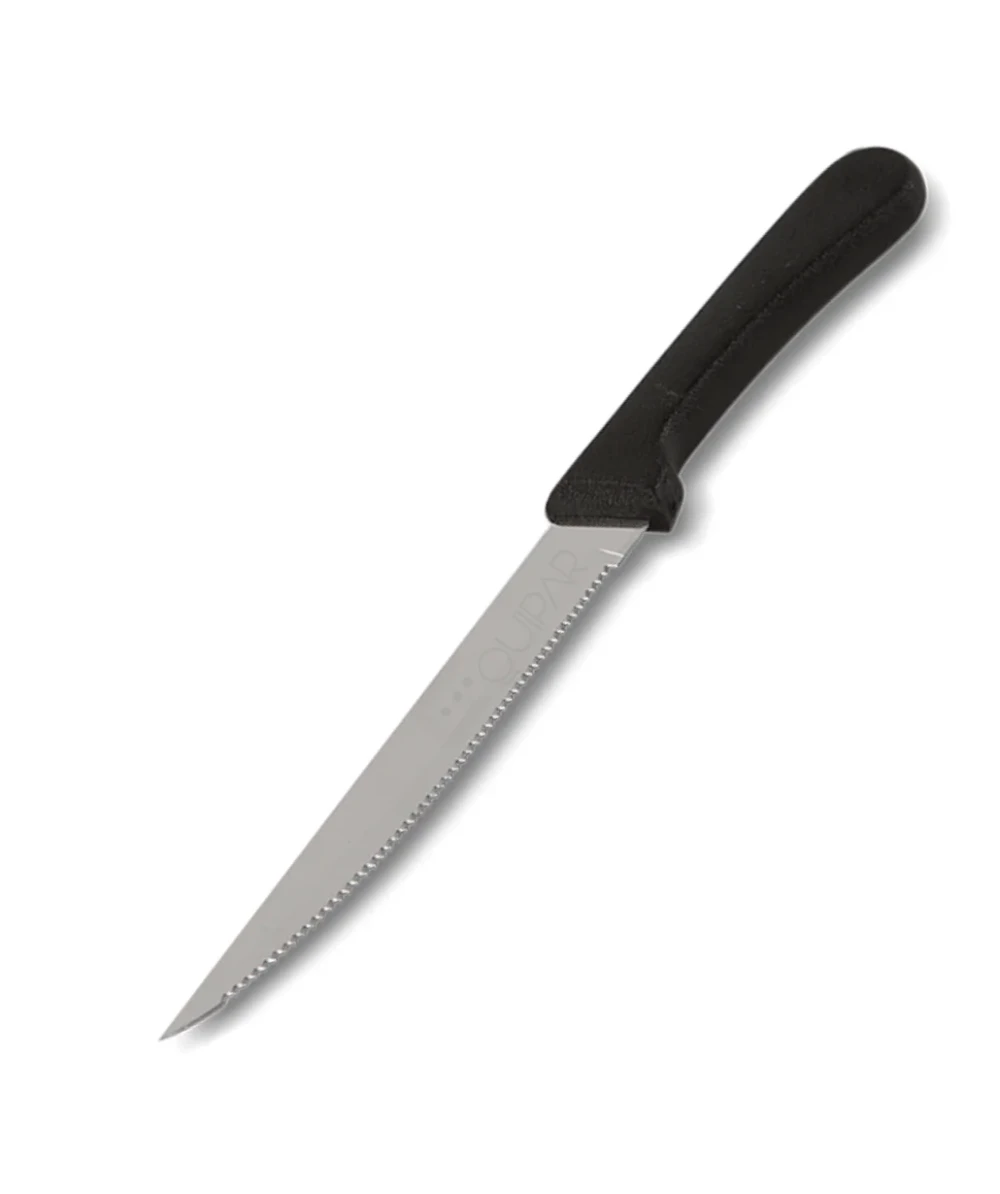 ChefCraft Series 4" Stainless Steel Steak Knife, Round Point, Plastic Handle