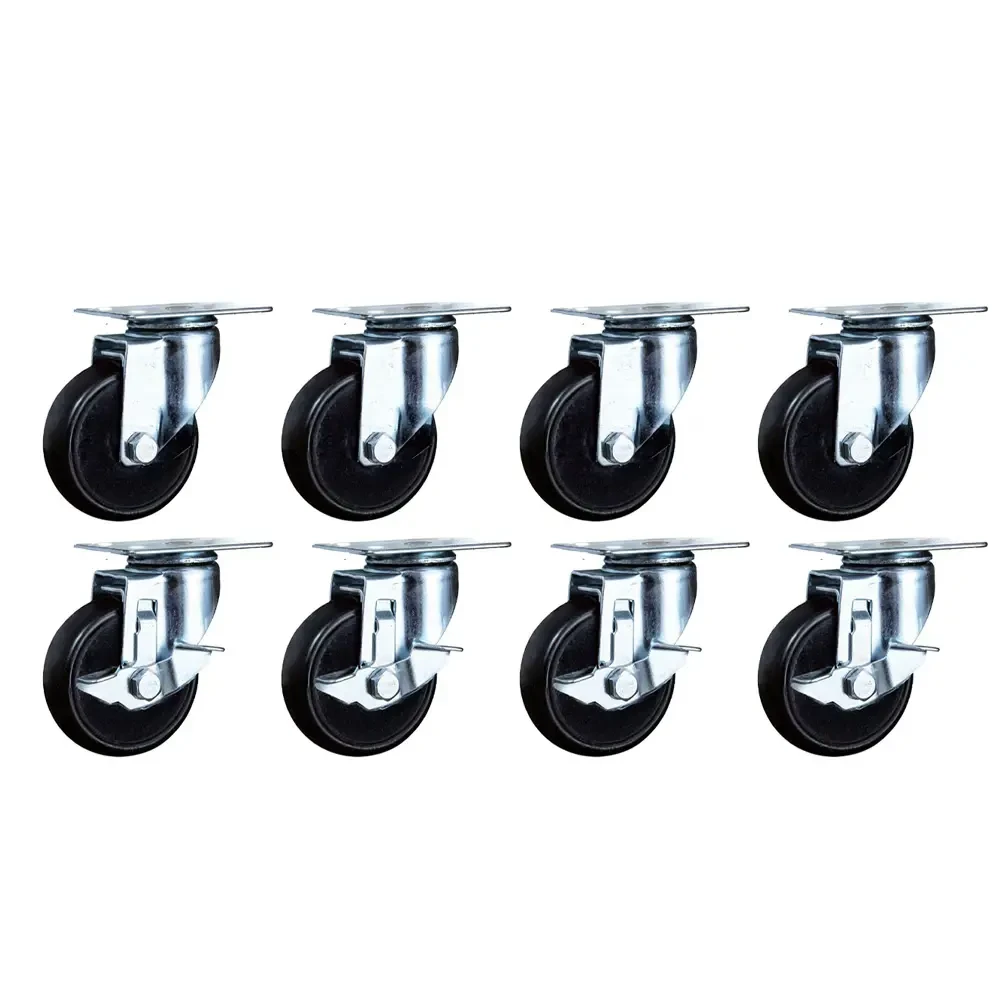 3" Swivel Plate Caster for Ice Cream Dipping Cabinet