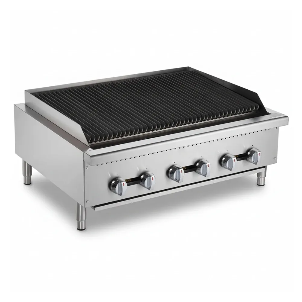 ChefPro Series 36" Gas Radiant Charbroiler, Heavy Duty, 120,000 BTU