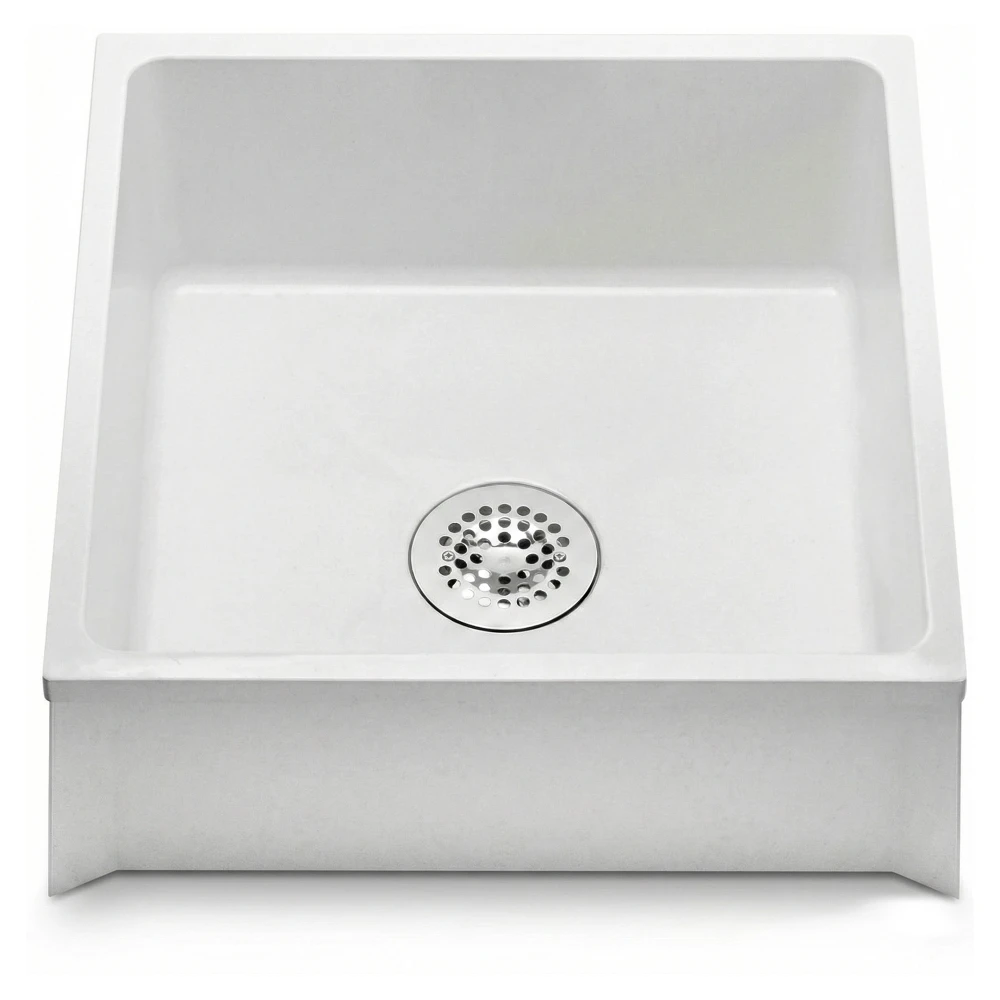 Chefpro Series White Composite Mop Sink