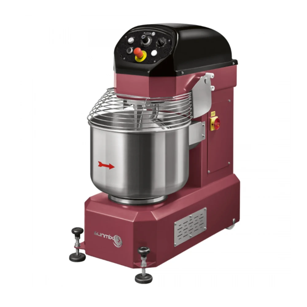 Sunmix Top Line 70 Qt. Spiral Dough Mixer, Touch screen, Ruby Red, 230V, 1 Year Warranty