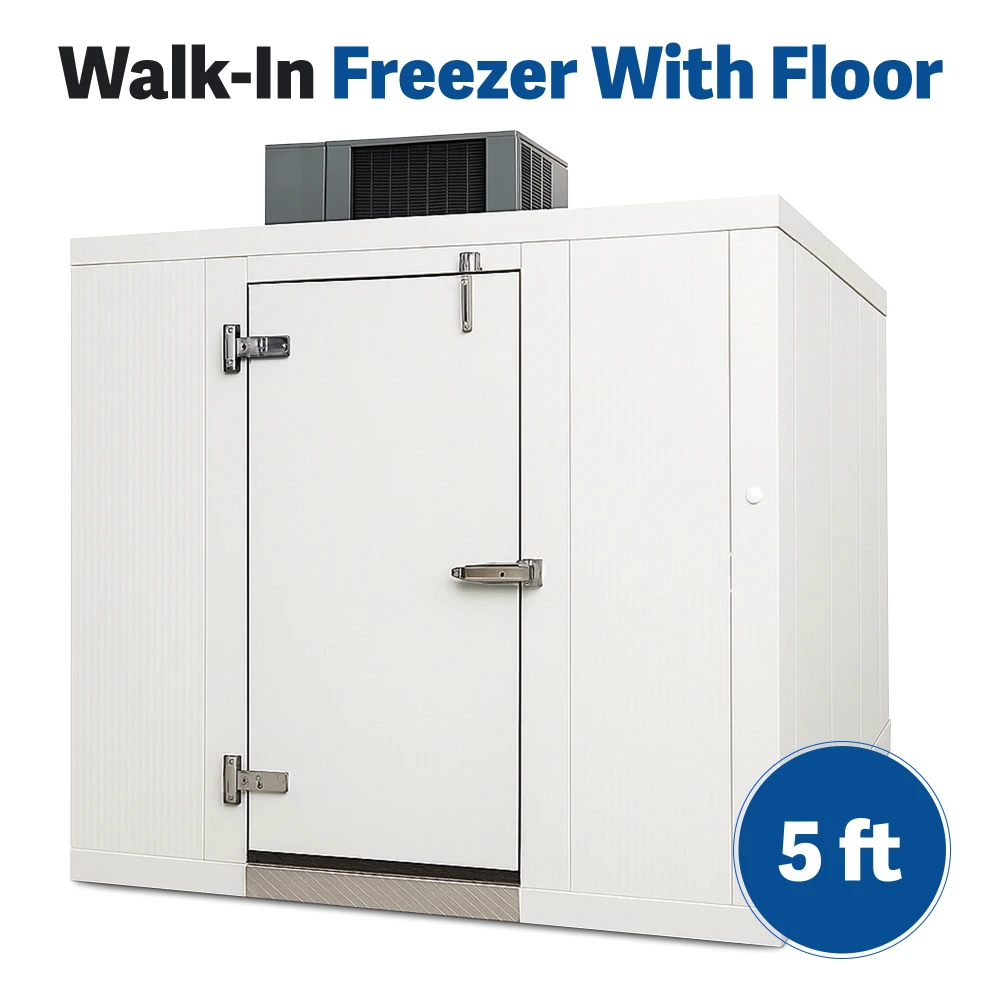 PolarBox Series 5' x 15' Quick Ship Walk-In Freezer With Floor & Remote Refrigeration