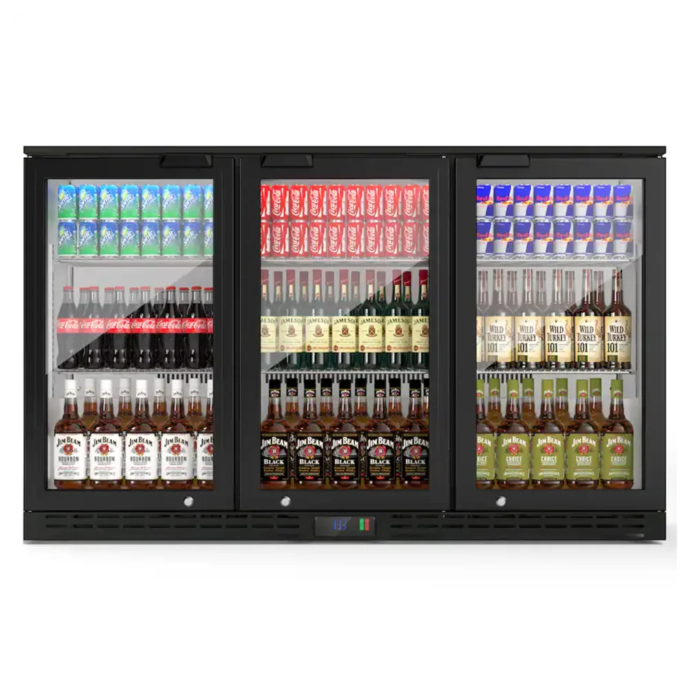 ChillCore Series 53" Back Bar Refrigerator with 3 Glass Doors, 11.7 cu.ft