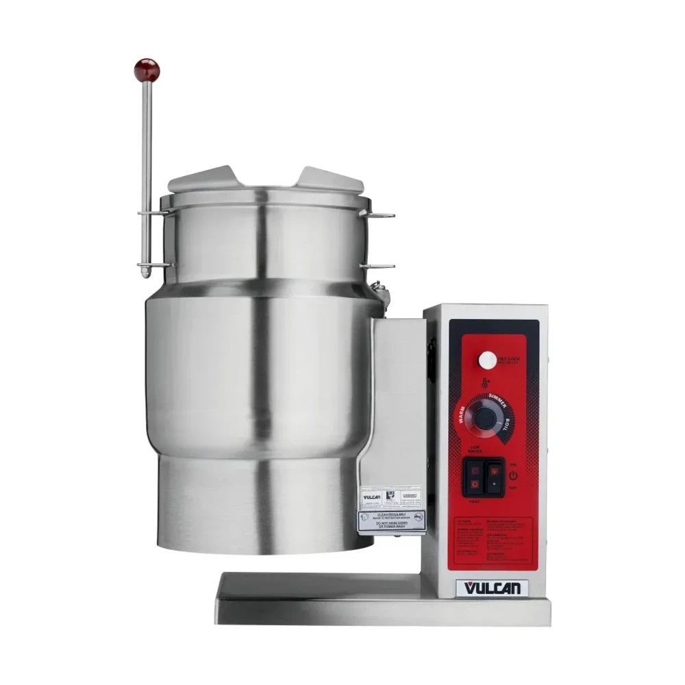 Vulcan K6ETT 6-Gal Steam Kettle, Manual Tilt, 2/3 Jacket, 208V/3Ph