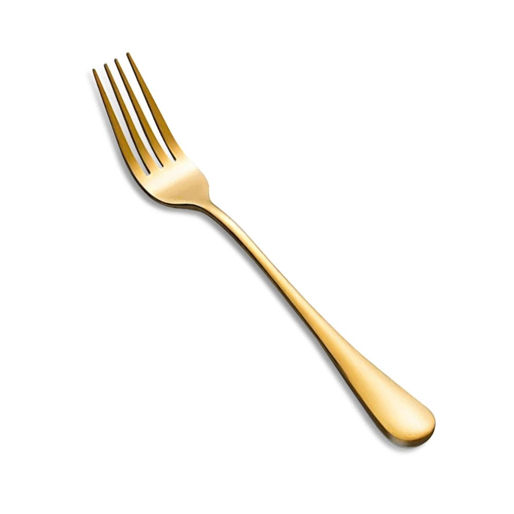 ServeCraft Series 8" Fork, Stainless Steel, Gold