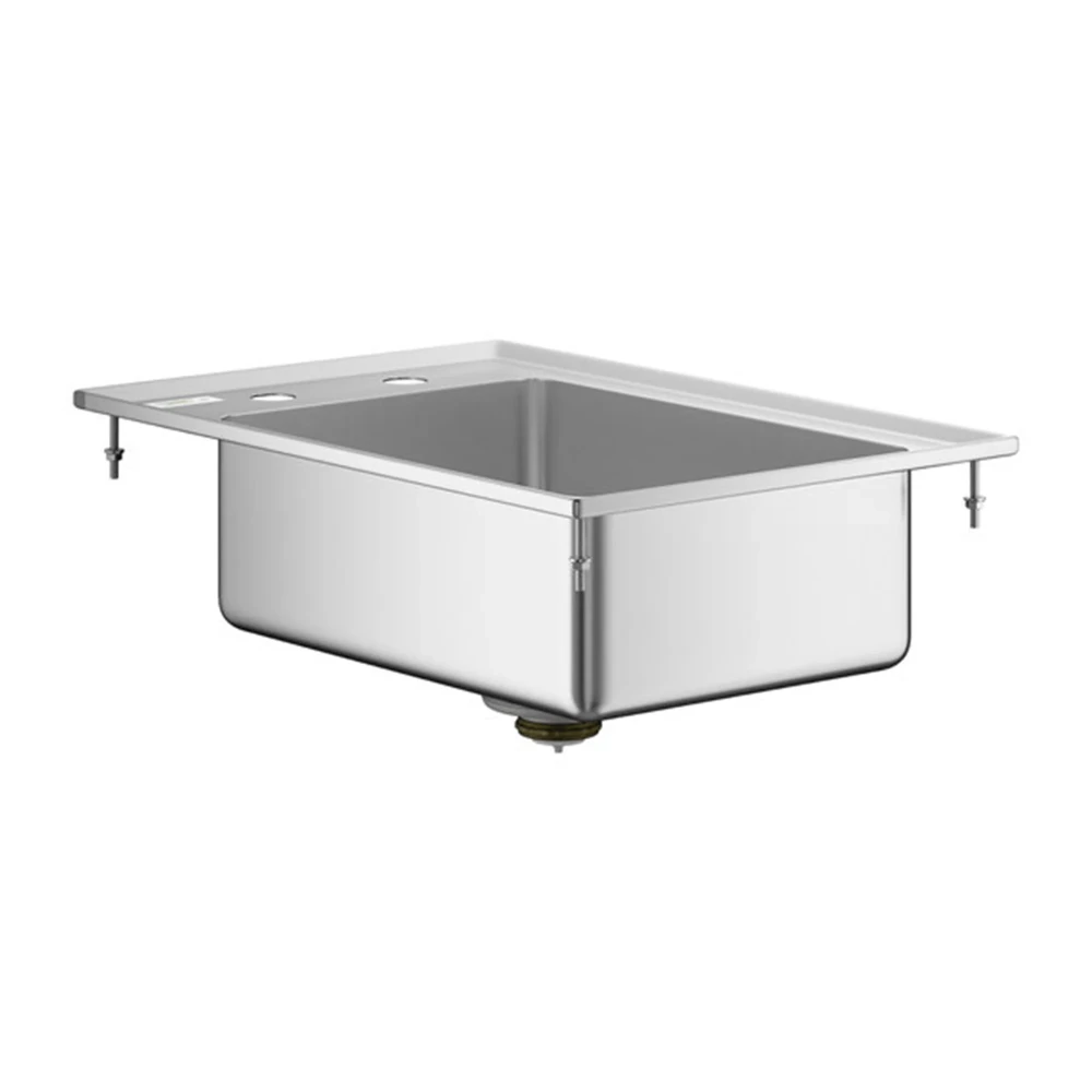 ChefPro Series 10" x 14" x 5" 16-Gauge Stainless Steel One Compartment Drop-In Sink