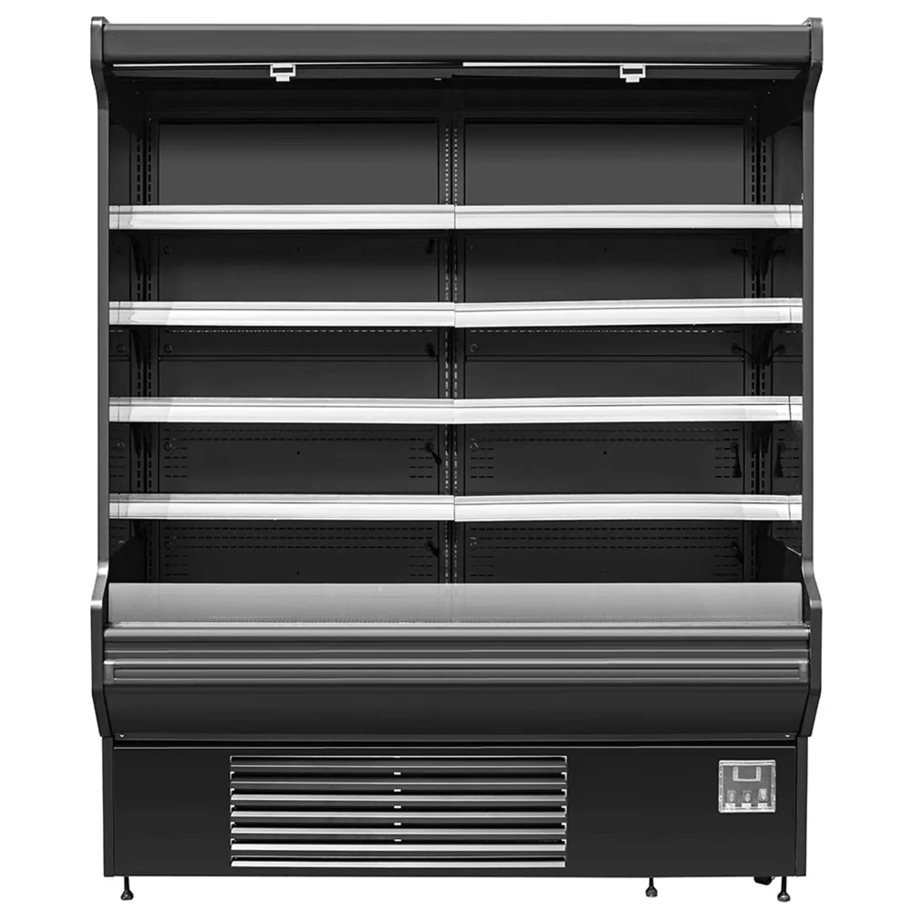 ProKitchen Series 76" Open Air Merchandiser, Black, 220V, 1 Year Warranty