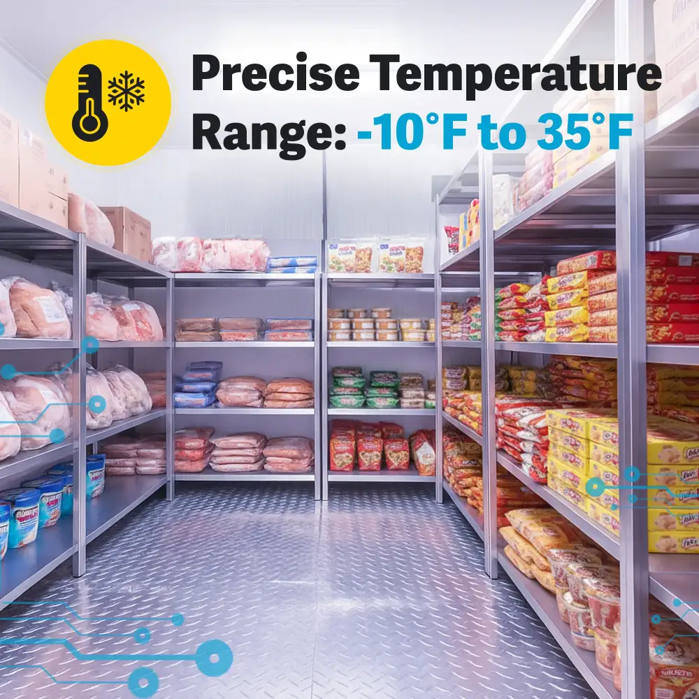 Amerikooler 10' x 20' Indoor Walk-In Cooler & Freezer Combo with Aluminum Floor & Top Mounted Refrigeration