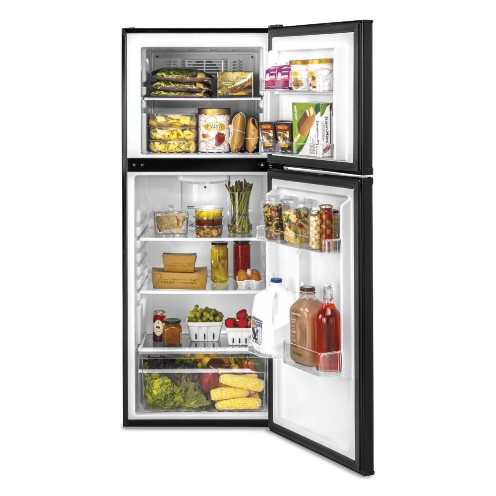 Haier HA10TG21SB 24" Top Freezer Refrigerator, 9.8 Cu. Ft., Black
