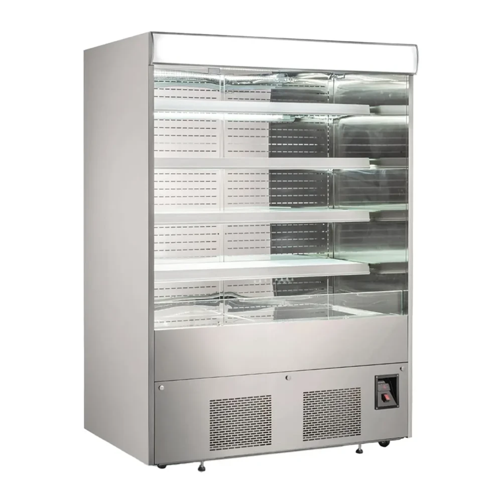 ProKitchen Series 60" Grab and Go Open Air Merchandiser, Stainless Steel, 220V, 1 Year Warranty