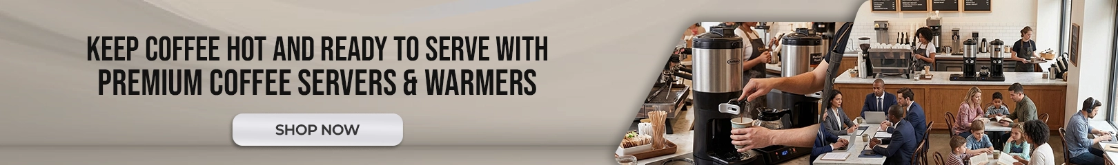 Premium coffee servers and warmers for cafés, restaurants, offices, and catering businesses, designed to keep coffee hot, fresh, and ready to serve throughout the day.