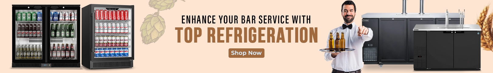 Commercial freezers with glass doors, filled with food items, designed for efficiency in high-demand foodservice environments.