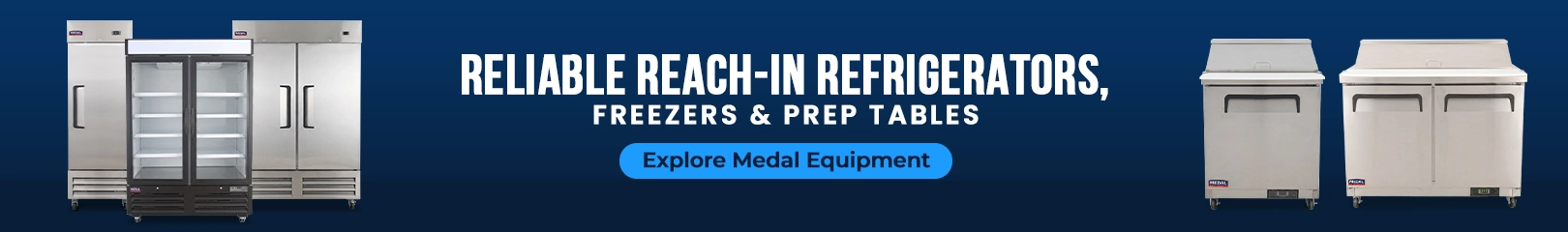 Commercial freezers with glass doors, filled with food items, designed for efficiency in high-demand foodservice environments.