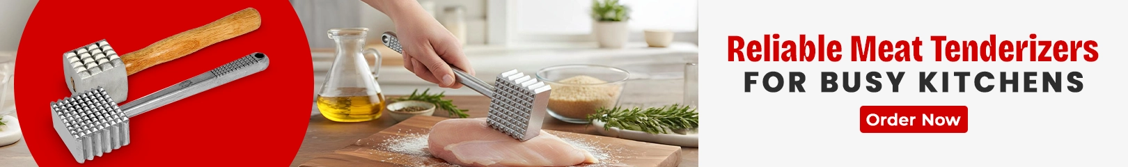 Reliable meat tenderizers for busy kitchens used to tenderize meat efficiently in professional food preparation