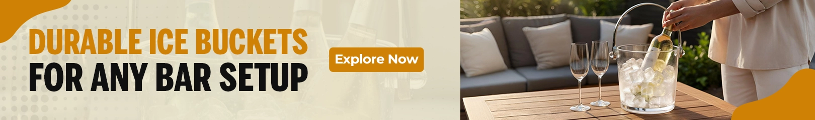 Durable ice buckets for any bar setup used for chilling wine and beverages in professional bar service