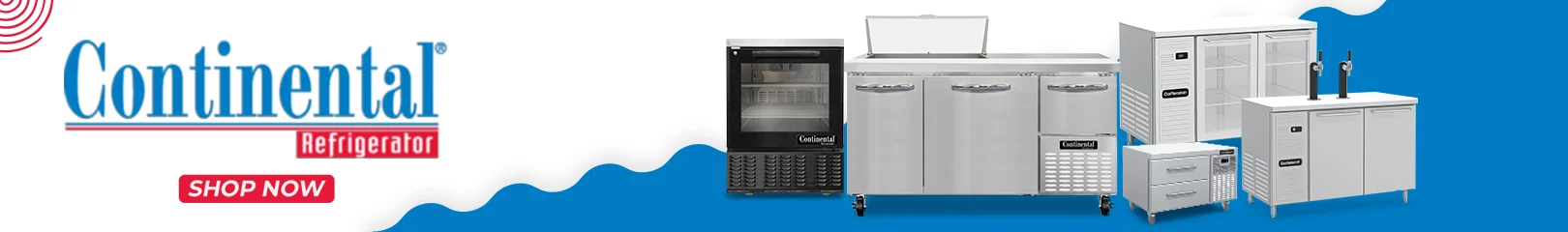 Continental Refrigerator commercial refrigerators, refrigerated prep tables, undercounter units, and foodservice refrigeration equipment for restaurants and kitchens.