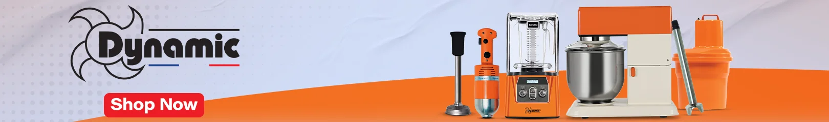 Dynamic commercial immersion blenders, food mixers, and blending equipment for restaurants, catering kitchens, and foodservice operations.