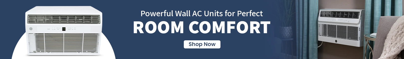 Powerful wall AC units designed for perfect room comfort in hotels, apartments, and residential spaces
