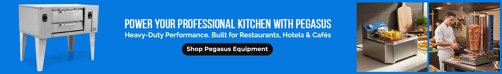 Pegasus commercial kitchen equipment for restaurants, hotels, and cafés